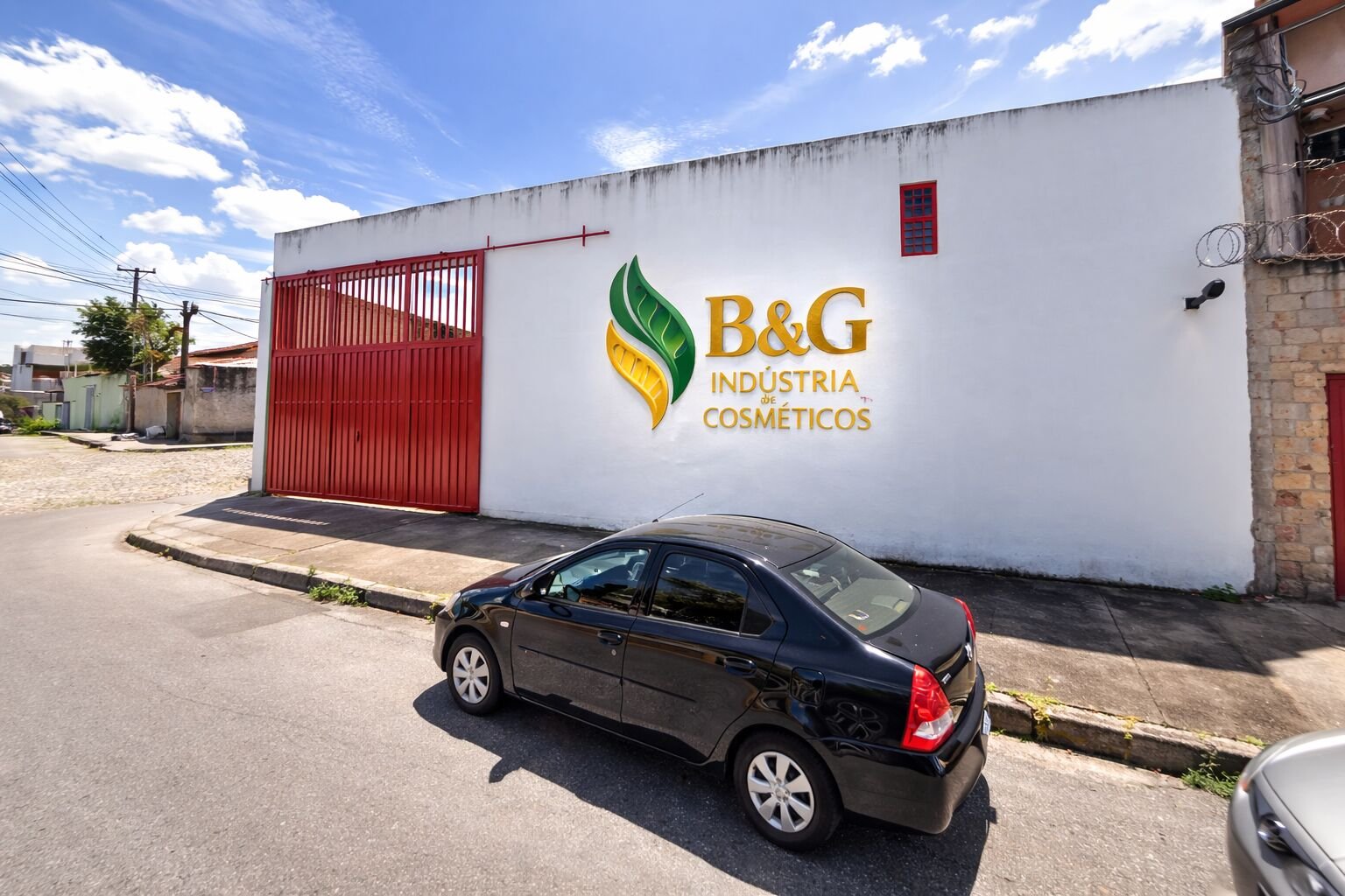 Fachada da B&G Indústria de Cosméticos em Belo Horizonte